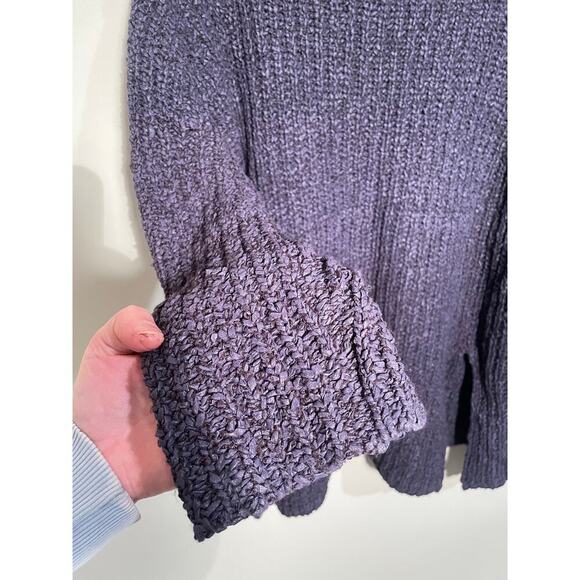 Annette Gortz Purple Merino Wool Blend Oversized Slouchy Sweater - Picture 3 of 11